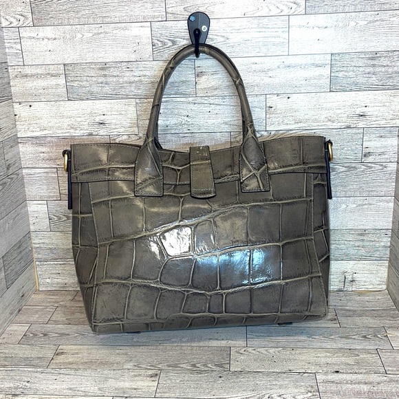 Dooney & bourke structured Amelia tote croc embossed EUC 9.8/10 π₯π€·π½ββοΈπ½π―β€οΈ - Picture 3 of 13